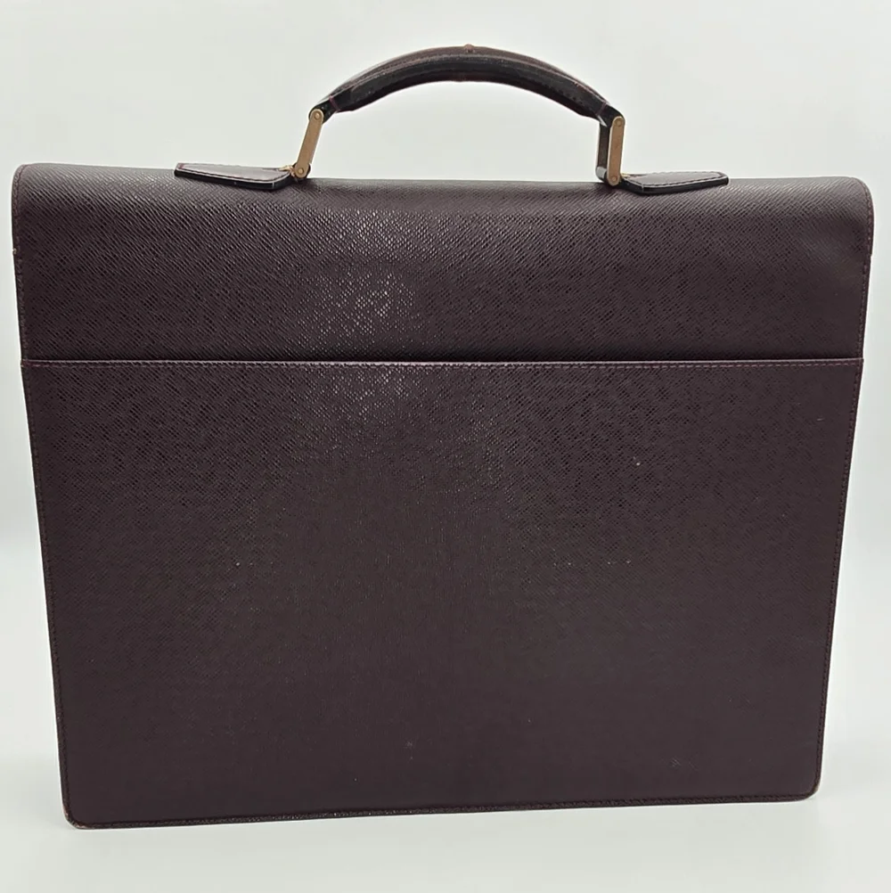 Louis Vuitton Acajou Taiga Leather Serviette Ambassadeur Briefcase MI0408